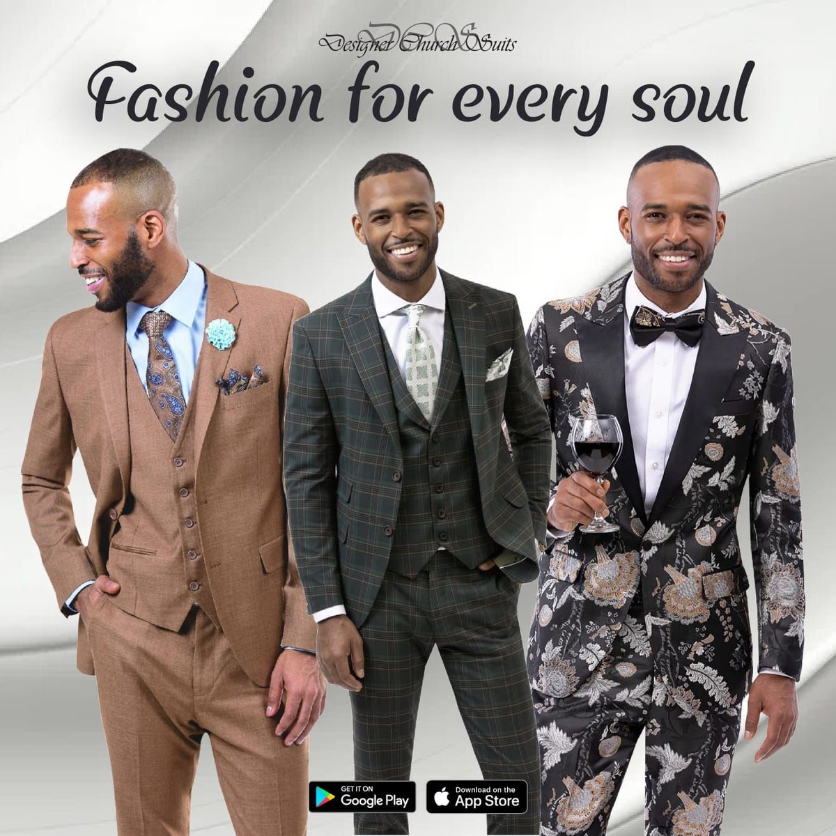 DesignerChurch's tweet photo. Fashion for every soul.
Buy now: https://t.co/8kZs5W9rBM
https://t.co/QdvGsuDPWd
https://t.co/1zS8GEaDdB
Log on to https://t.co/Fm6zqrKCF3
Download the app now: https://t.co/6TGldoIgSH
#DesignerStyles #DesignerChurchSuits #Fashion #Soul #ChurchSuits https://t.co/gI9nmXAb6Z