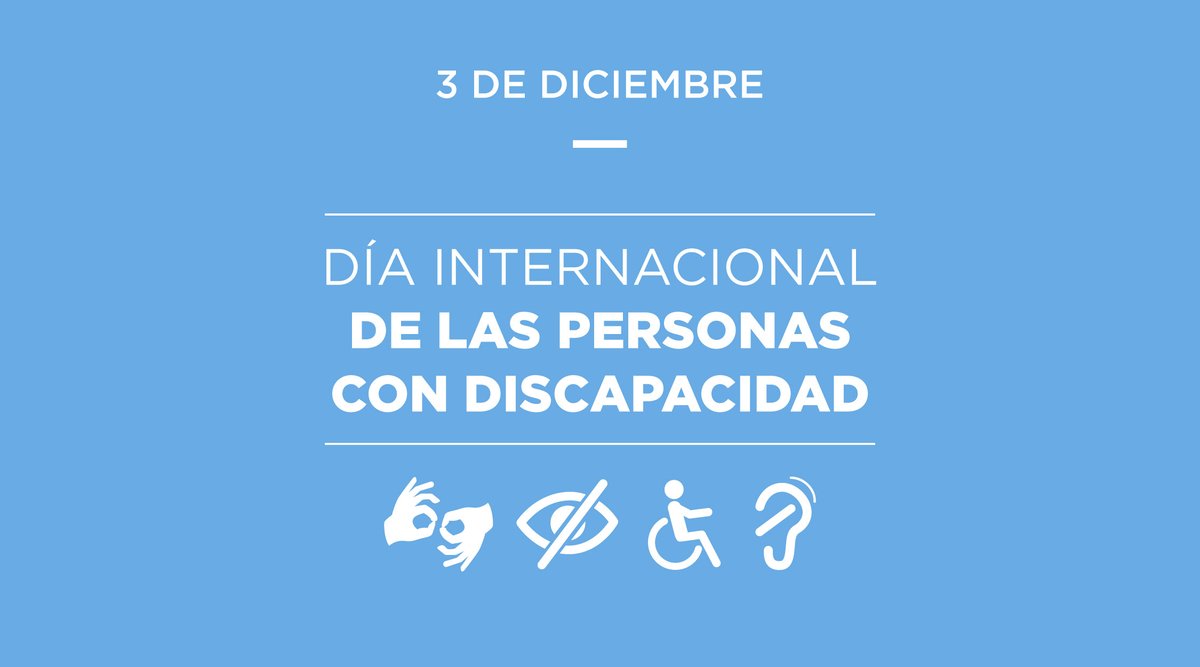 🔷| DÍA INTERNACIONAL DE LAS PERSONAS CON DISCAPACIDAD

El objetivo de este día es fomentar la igualdad y promover los derechos y el bienestar de las personas con discapacidad para su realización plena y completa en todos los ámbitos de la sociedad.

#40AñosDemocraciaSiempre