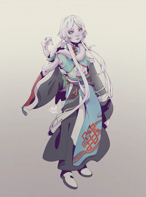 drawing from earlier in the year i never posted anywhere- another player's character in the campaign i play in!