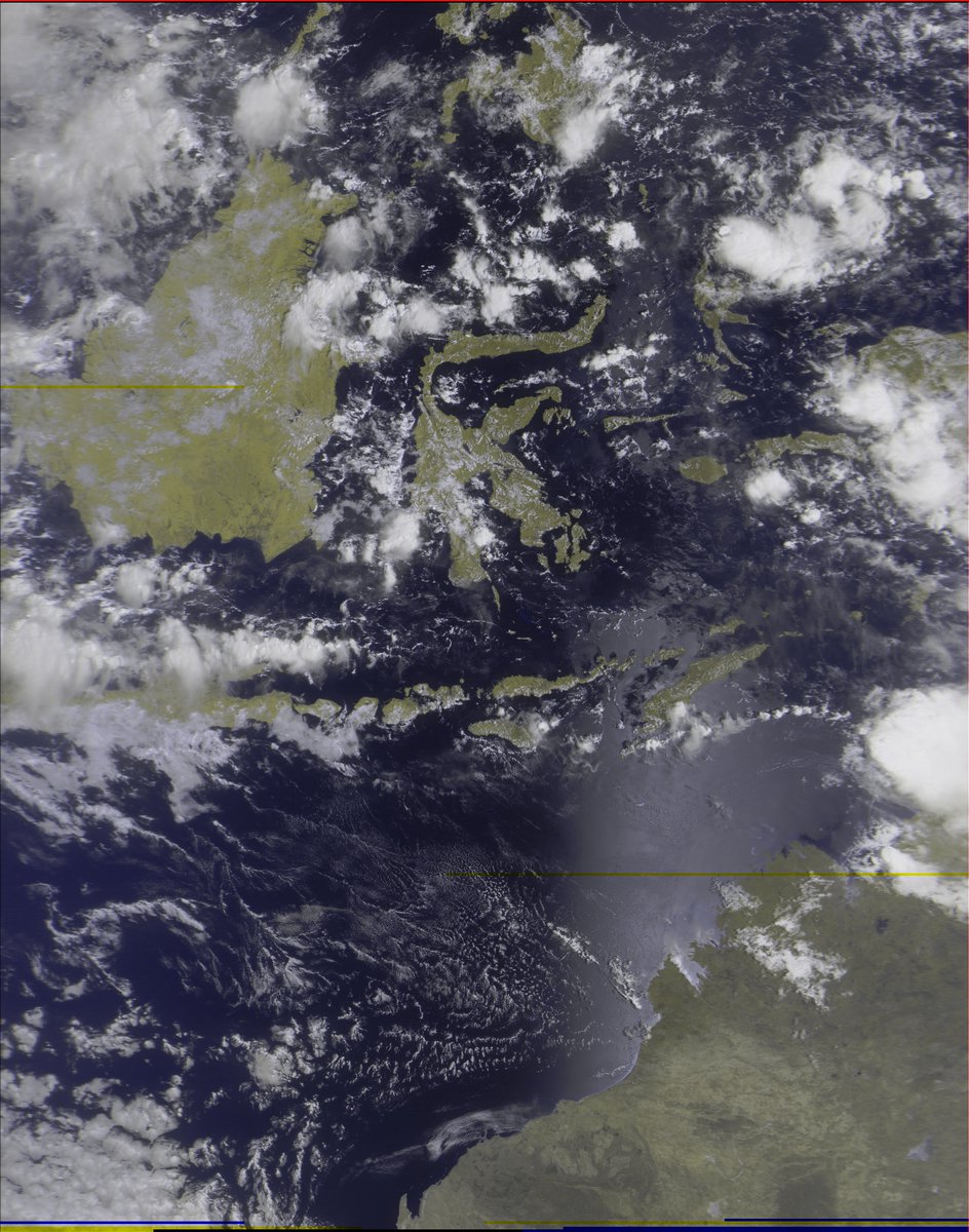 Jutahariadi's tweet photo. METEOR M2-3 over Bali, 00:57UTC.
#wx #meteorM2 https://t.co/95o7AMU5IM