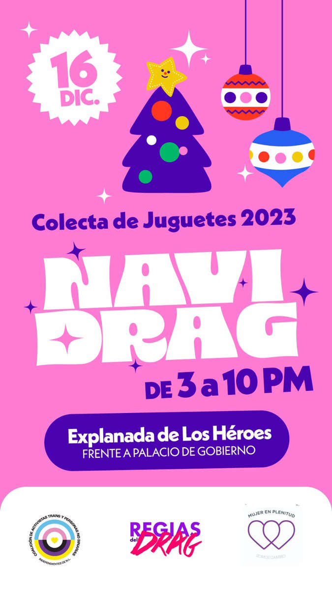 SoyMamaBree's tweet photo. Llamado a la comunidrag de #Monterrey vamos a recolectar juguetes nuevamente en la explanada de los héroes. A cuantos niñxs haremos felices este año?? https://t.co/50H4Cp4YbN