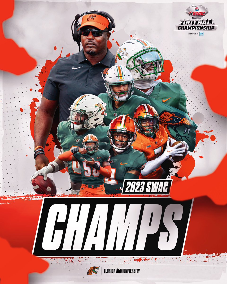 theswac's tweet image. SWAC CHAMPS!! 🏆 THE RATTLERS WIN IT AT HOME 

🖼: @ColeBDesign 

#SWACFB | #BuildingChampionsForLife