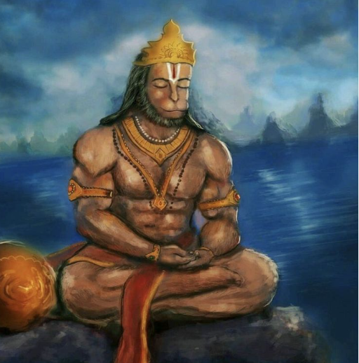 MessageHindu's tweet photo. Hanuman vs Ranbir Kapoor 

This is what real masculinity looks like. Controlling your wild instincts not letting them control you. #Animal is a horrible movie because it teaches young males that being wild equals masculinity.   

Hanuman is a perfect role model for young males. https://t.co/ffXtiVk30s