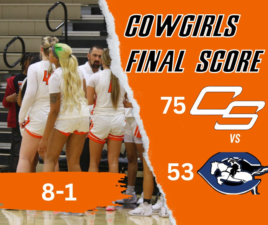 COWGIRLS WIN: Connors defeats Crowder 75-53 to move to 8-1 on the season. Next up is at UA Cossatot on Wednesday at 5pm! #cowgirlnation🏀 #orangepower🍊