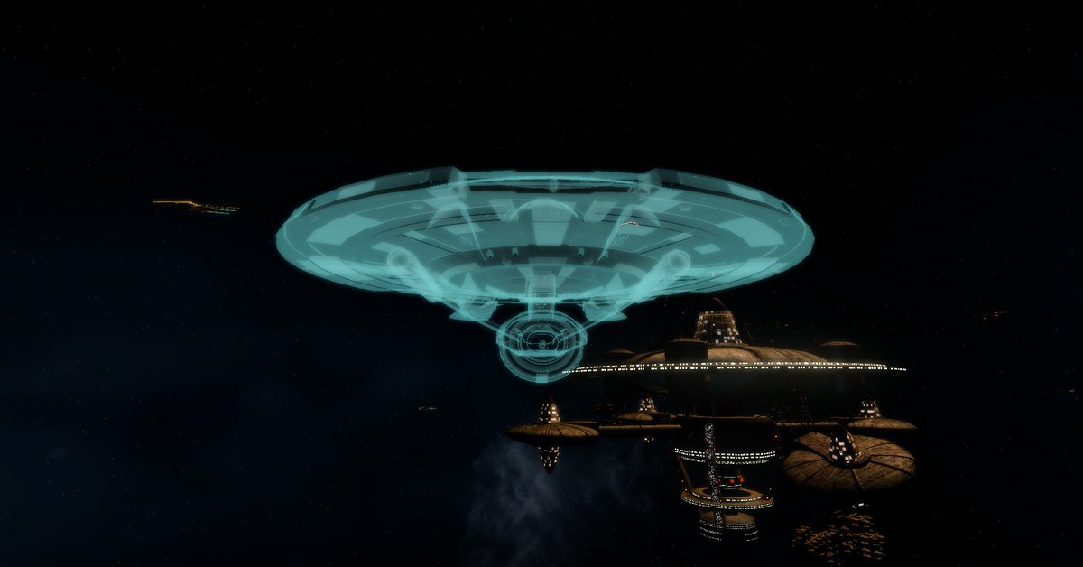 TREFAYNE's tweet image. &quot;I like this ship. You know, it&apos;s exciting!&quot; Even with a cloaking device :) #StarTrekOnline #NXRefit