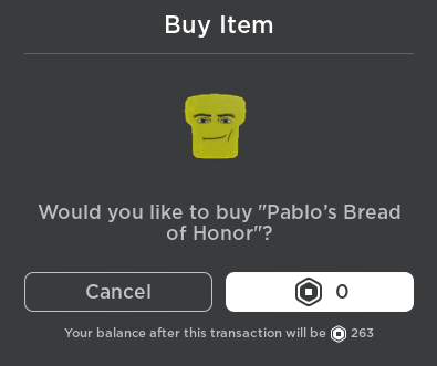 realFrankieFms's tweet image. 🎩 Pablo's Bread of Honor UGC Hat GIVEAWAY! (1)
How to enter:
1. Follow @realfrankiefms & @FriessssXD
2. Tag friends!
3. ❤ & ♻!
⏳ ENDS IN 48 HOURS!
#roblox #RobloxUGCfree #robloxugc #robloxgw #robloxdev #robloxgws #RobloxFreeUGC #RobloxUGCLimited