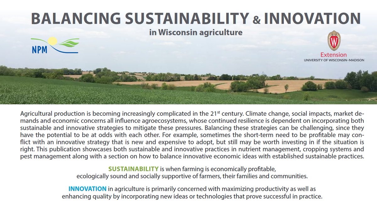 Rodrigo Werle (@wiscweeds) on Twitter photo Check out the new <a href="/UWNPM/">UW NPM</a> <a href="/UWMadisonExt/">UW–Madison Division of Extension</a> <a href="/UWMadisonCALS/">UW–Madison CALS</a> publication:
Balancing Sustainability & Innovation in Wisconsin Agriculture! ipcm.wisc.edu/wp-content/upl… Check out the new <a href="/UWNPM/">UW NPM</a> <a href="/UWMadisonExt/">UW–Madison Division of Extension</a> <a href="/UWMadisonCALS/">UW–Madison CALS</a> publication:
Balancing Sustainability & Innovation in Wisconsin Agriculture! ipcm.wisc.edu/wp-content/upl…