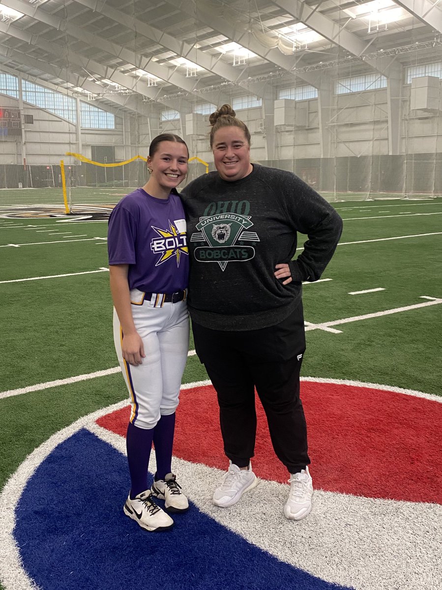 What an amazing day today at camp with <a href="/OhioBobcatSB/">Ohio Softball</a>. Thank you <a href="/Hall_J_4/">Jenna Hall</a>, <a href="/PiperSwiper/">Lillian Piper</a>, <a href="/DarrickBrown23/">Darrick Brown MPM</a> and the team for hosting such an exciting camp!