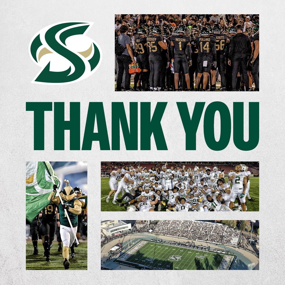 SacHornetsFB's tweet photo. Thank you, Hornet Nation for another amazing season. We’ll be back! 💚

#StingersUp | #GreenSwarm https://t.co/8Jg17IKB7o