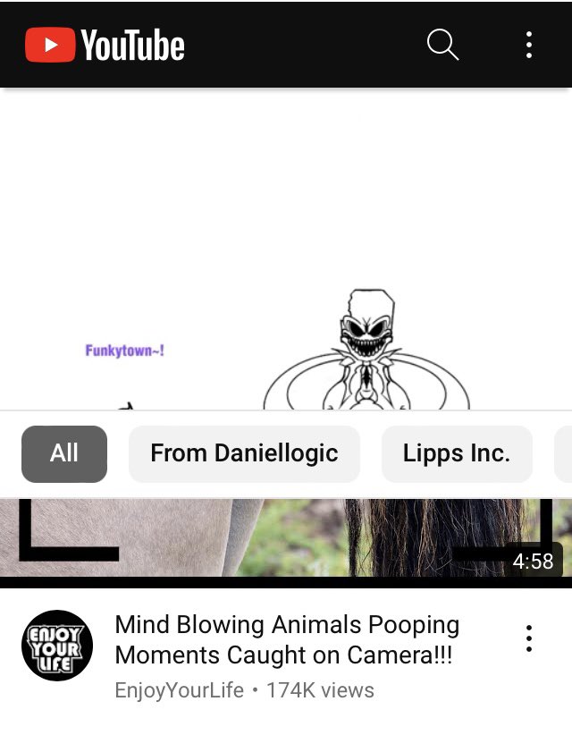 drowzeeking's tweet image. So yesterday, YouTube recommended me a video of horses shitting. And also, no matter what I try and look up, I get recommended zit and blackhead videos.

YouTube has ZERO quality control. But I guess that&apos;s par for the course for a website run by brainless bots...

#WTFYoutube