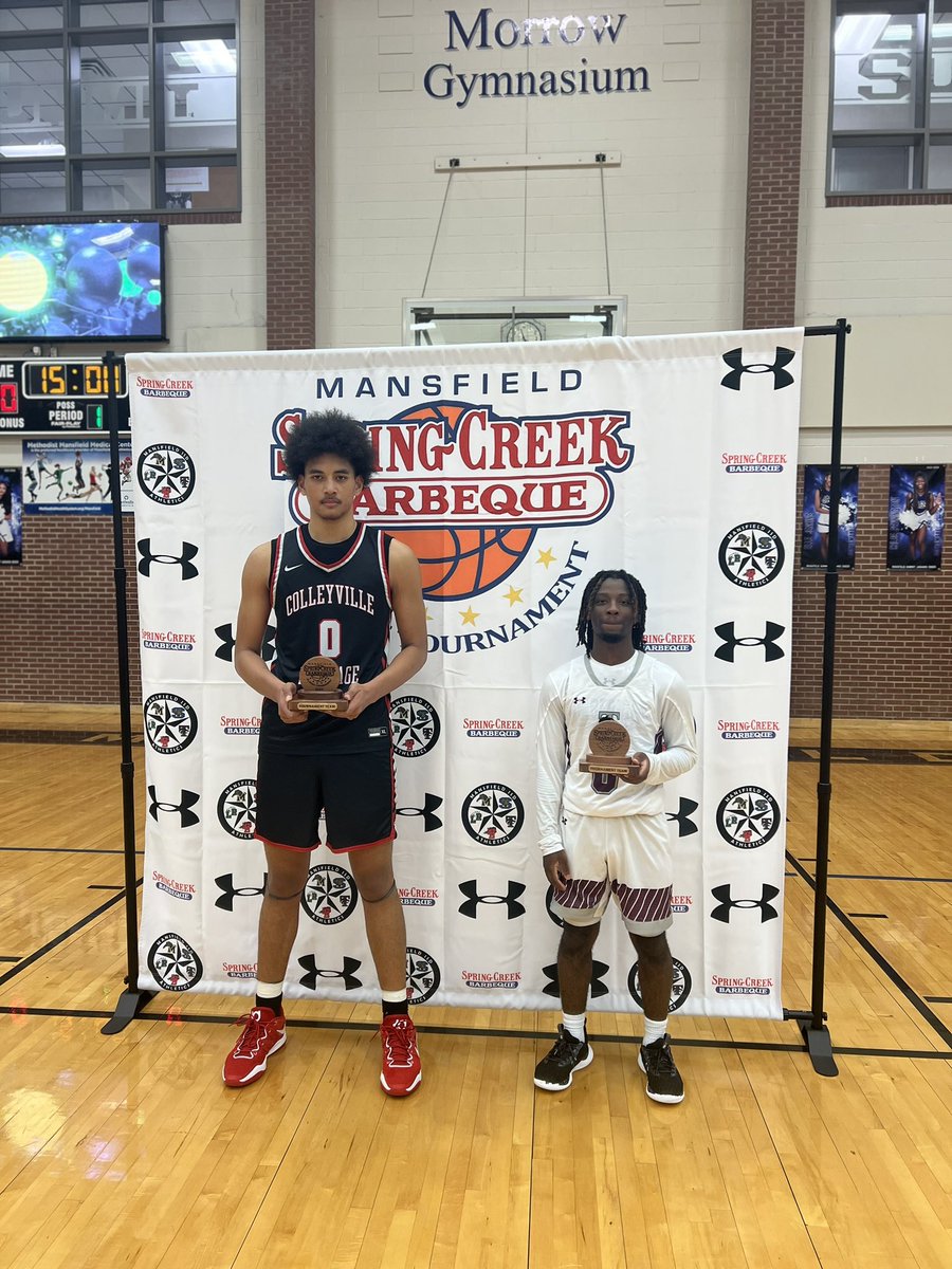 Congratulations to Senior Forward Tim Finau of Colleyville Heritage and Senior Guard Jadyn Hollis of Timberview for earning All Tournament. We appreciate your hard work this weekend! @MISDathletics @SpringCreekBBQ @TviewBasketball @CHHS_Hoops