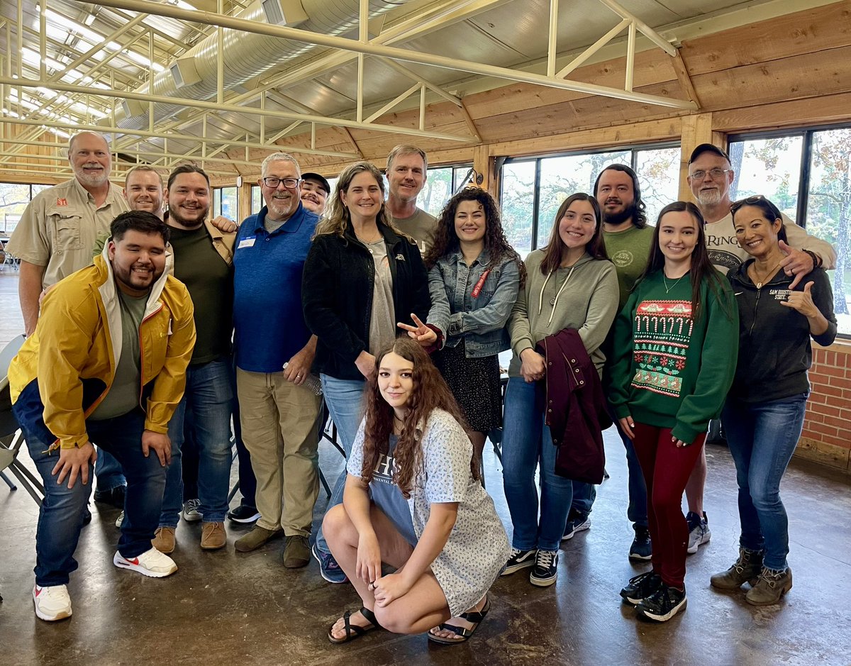 SHSUgeo's tweet photo. We loved seeing everyone at our 3rd annual Alumni, Student, and Faculty Social at Bearkat Camp.  Thank you to everyone who attended and we missed all who couldn’t make it.  The best way to close out Fall semester 2023 - with good food and the best company!  🧡 🐾 https://t.co/5aSxiSJdqy