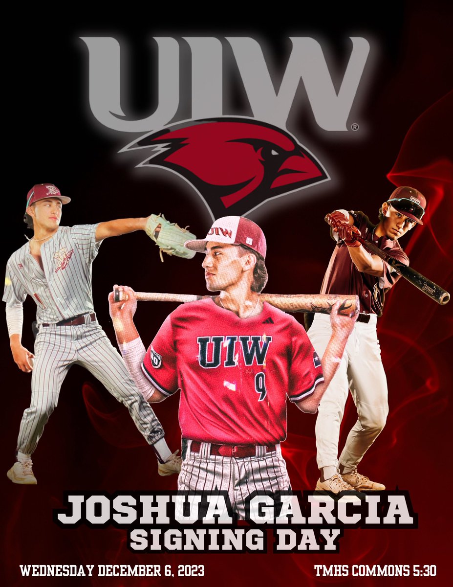 I will be signing with UIW on Wednesday, December 6 in the Tuloso Midway HS commons @ 5:30. 
@UIWBaseball 
@TMWarriorBSBL 
@T_MAthletics