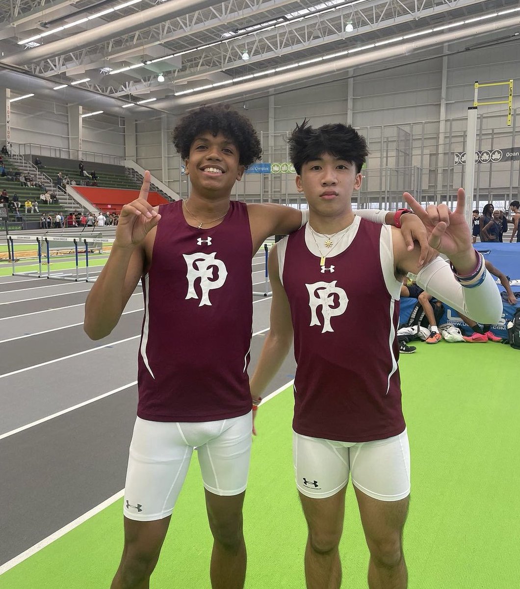 FP_Sports's tweet photo. (1/2) HUGE day for @fptrack at the Staten Island Invitational to kick off the 2023-2024 indoor season. 

Alfonso Pimentel and Christan Camara go 1-2 to take meet record in the 55m hurdles. https://t.co/1CiY7cc3rp