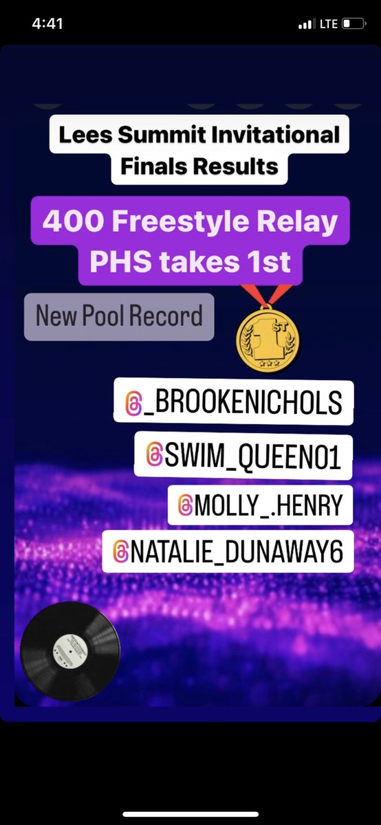 phsouthswimdive's tweet photo. LSR7 Invitational
Relay Results &amp; New Pool Records https://t.co/SHRm6vGBIc
