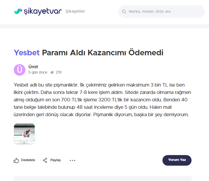 BabilbetR's tweet photo. Üye nin Sağlamış Olduğu Kazancı Ödememek İcin Üyeden 40 Tane Belge Talebinde Bulunup Üye OLurda Eksiz  Belge atarda Ödemesini Yapmayız Fırsatı Kovalayan Bu sahtekar Dolandirici Çakalardan Uzak durun #yesbet #hirsiz #dolandirici https://t.co/73yLXyR1PH
