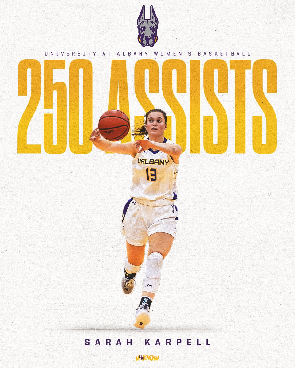 Make that 2️⃣5️⃣0️⃣ career assists for <a href="/SarahhKarpell/">Sarah Karpell</a> ‼️

#UAUKNOW // #AEHoops