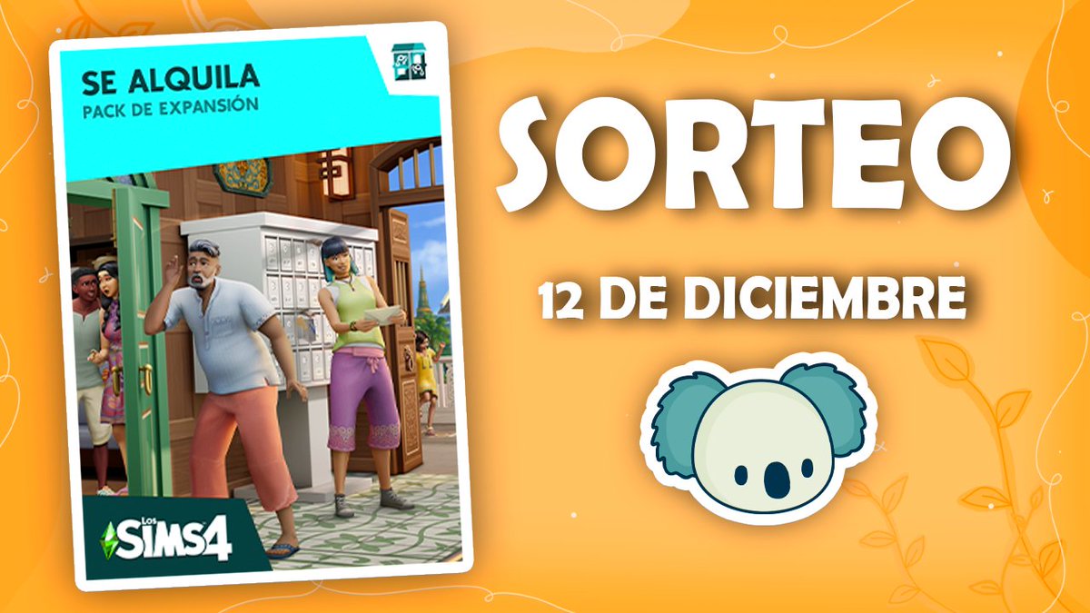 💫 SORTEO 💫

GANA un código del próximo PACK de Los Sims 4: SE ALQUILA. 🏡

Requisitos:

➡ Seguir a <a href="/Harouu_/">Harou ⟡</a>, <a href="/EA_Espana/">EA Spain</a> y <a href="/LosSimsES/">Los Sims</a> 
➡ Suscribirse a youtube.com/@harou y youtube.com/@moreharou
➡ DAR RT 

✨Para EA App, PlayStation y Xbox
⌛ Finaliza el 12 de diciembre