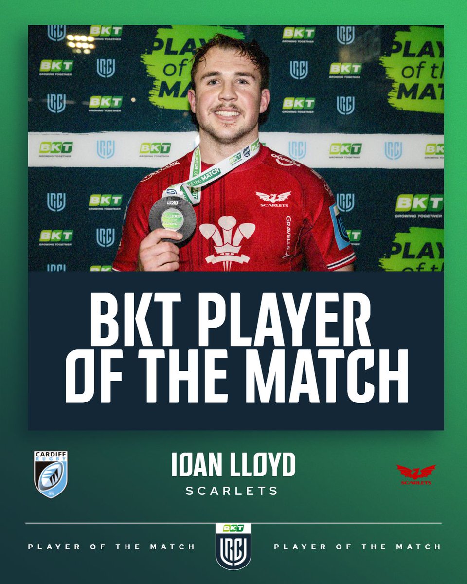 ⭐Your #BKTURC Player of the Match ⭐

🏅Ioan Lloyd | @Scarlets_Rugby