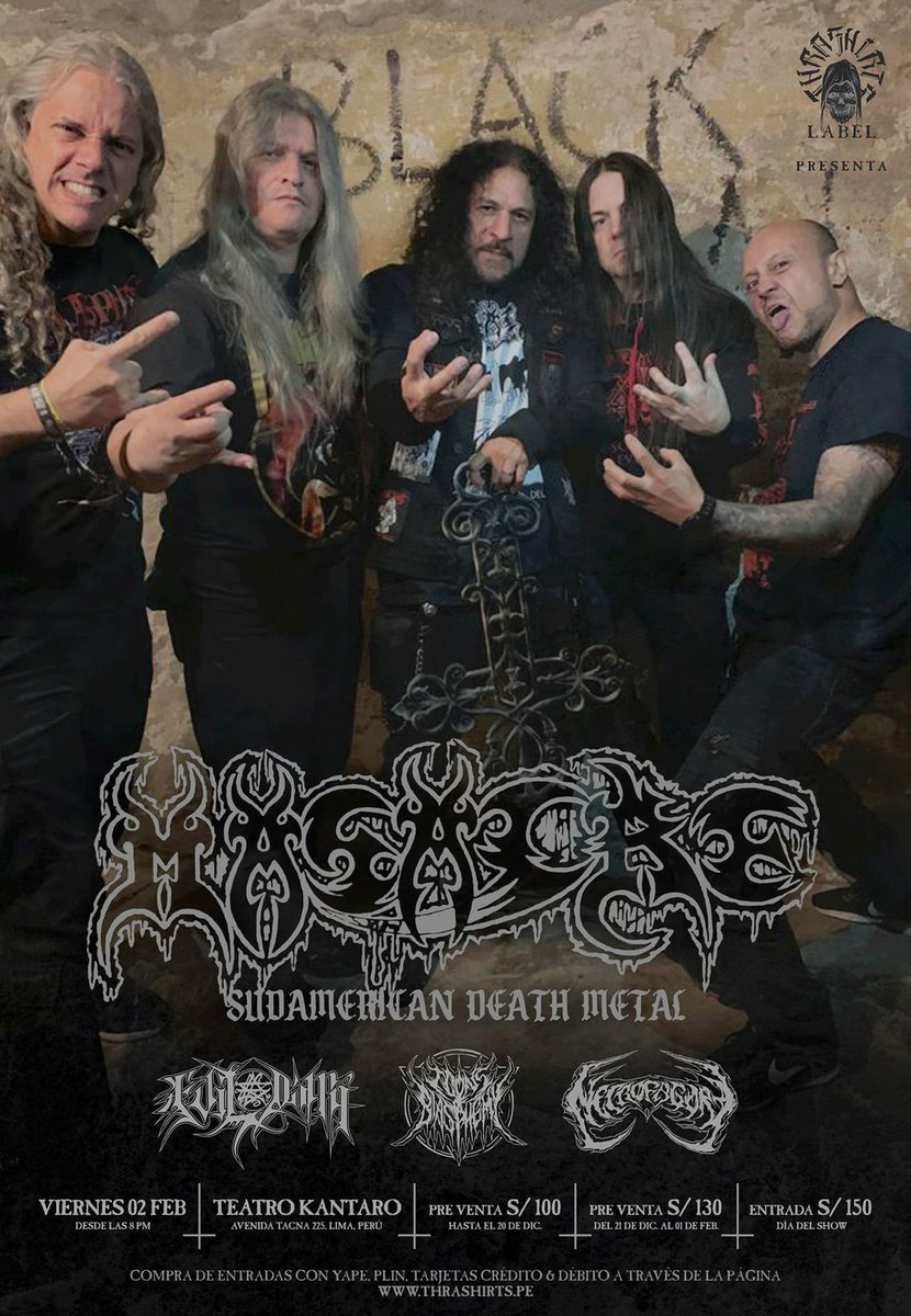 LMF_2015's tweet photo. Advertidos están! 🤘
Masacre de Colombia, Viernes 02 Feb 2024 en Lima @masacremetalofi https://t.co/Hxz1pPWIrQ