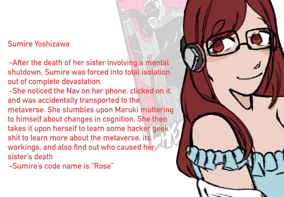 [#sumitaba week, day 4: Role Swap (EXTREMELY LATE I’M SO SORRY 😭)] 

Hermit and Faith but something is incredibly wrong 

#p5r