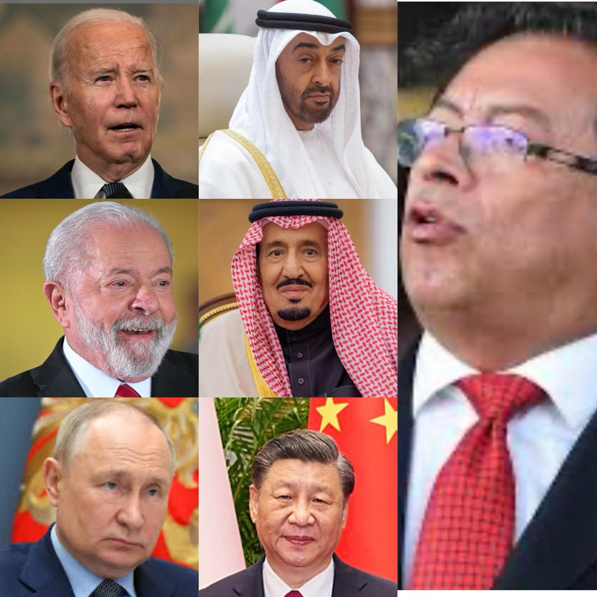 Los que producen el 99,93% del petróleo mundial, oyendo a Gustavo Petro decir que Colombia, con el 0,7%, no firmará más contratos de exploración. Petro salvando la humanidad. #PetroLiderMundial