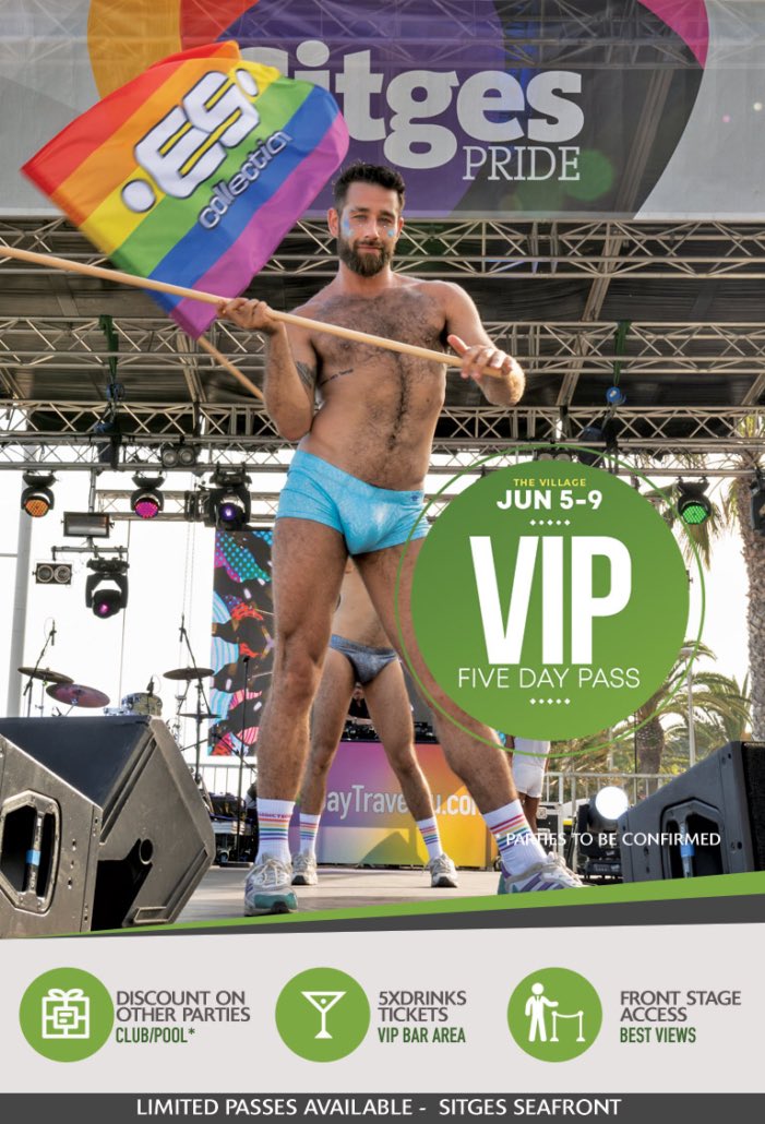 GaySitgesGuide's tweet photo. See everything up close and personal with our VIP Pass at Sitges Pride.
🌈 June 5-9
.
▶️ https://t.co/w9pFUrUvVH
.
#gaysitges #sitgespride #sitgesvip #vip #pride #gayvip https://t.co/ntxUzm28P9