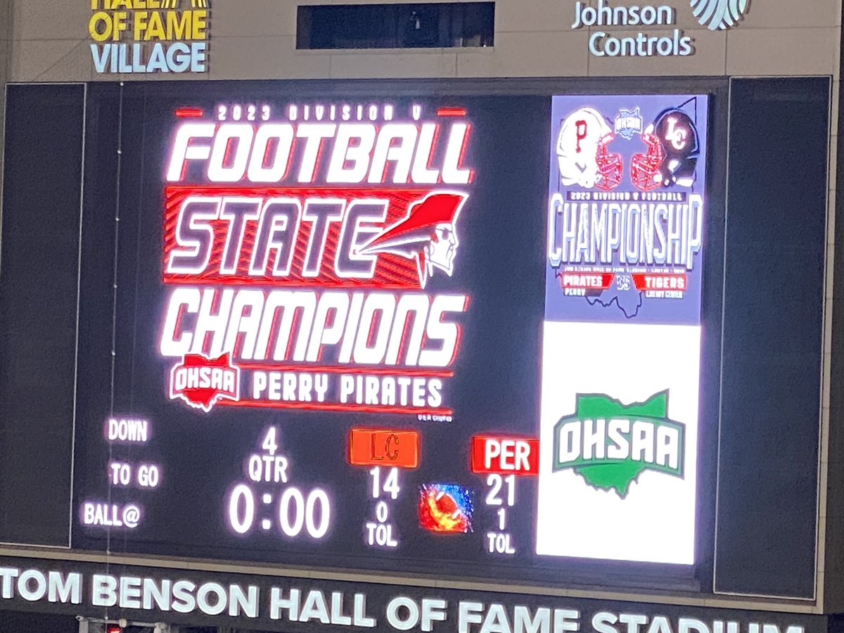 Congrats <a href="/Perry_Pirates/">Perry Pirates</a> and head coach <a href="/CoachGecewich/">Coach Gecewich</a> !!  We are so excited for you!! STATE CHAMPS!!