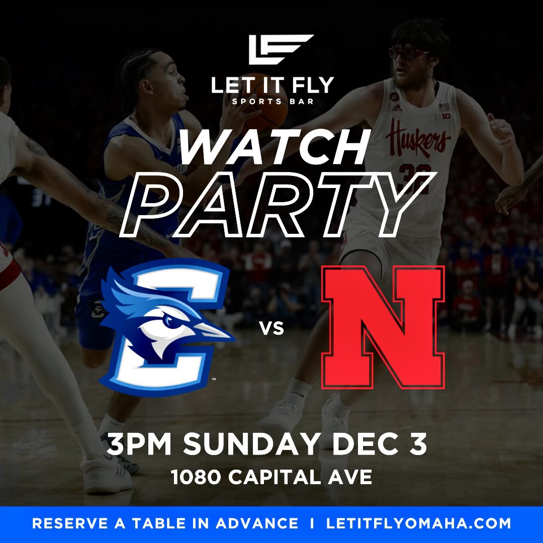 LetitFlyOmaha's tweet photo. You canโt be a Jaysker for this game๐
In state rivalry 3pm tomorrowโผ๏ธ
Reserve a table at https://t.co/zVd86XSR0I
#letitfly #omaha #sportbar #creighton #huskers #bluejays #jaysker #ncaabasketball #instaterivalry https://t.co/IO7V5QO39f