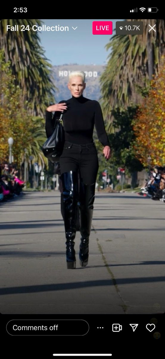 Brigitte Nielsen for Balenciaga Fall2024 - Los Angeles Dec.2 - 2023