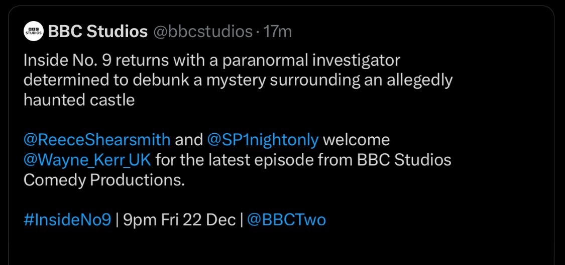 Inside No. 9 is returning this month to <a href="/BBCTwo/">BBC Two</a> 

#InsideNo9