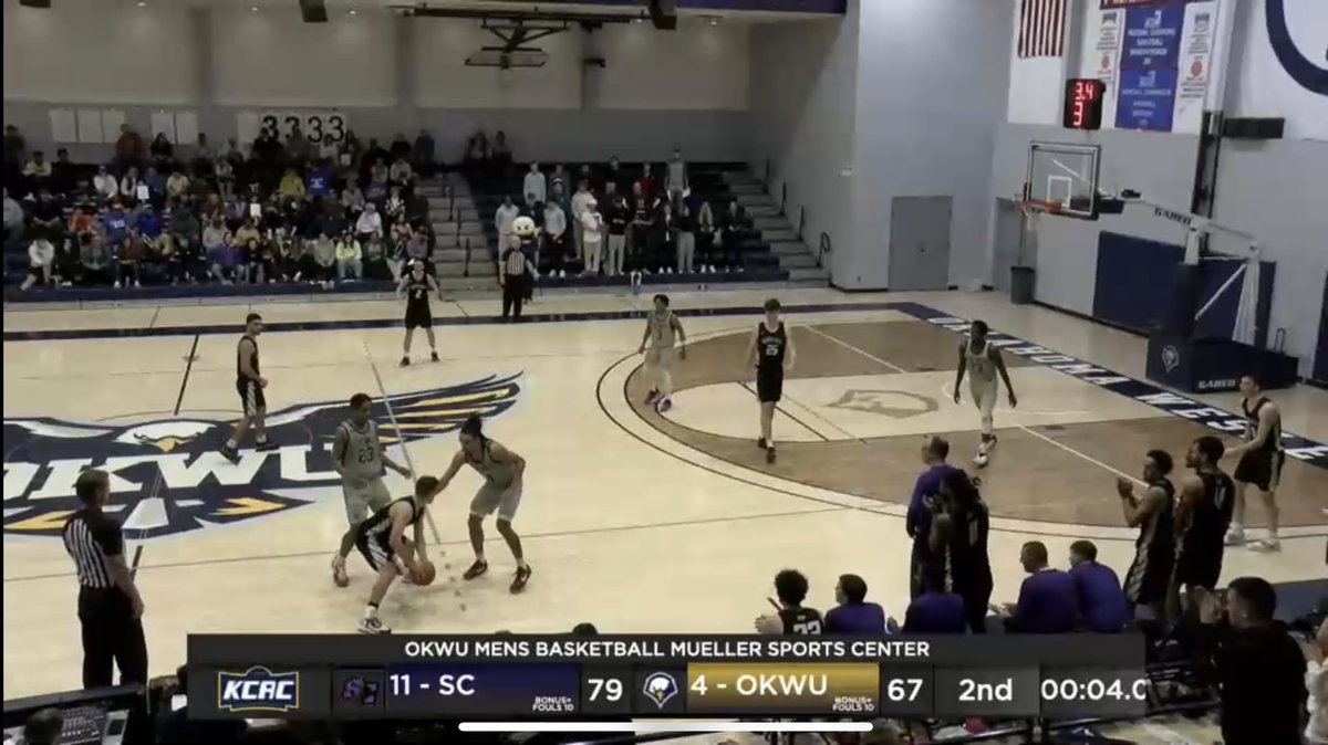 Top 25 Showdown | Final 

No. 11 <a href="/SCMensBall/">SC Men’s Basketball</a> 79
No. 4 OKWU 67

Builders go on the road and stay unbeaten as they pick up a huge <a href="/kcacsports/">Kansas Collegiate Athletic Conference</a> road dub!