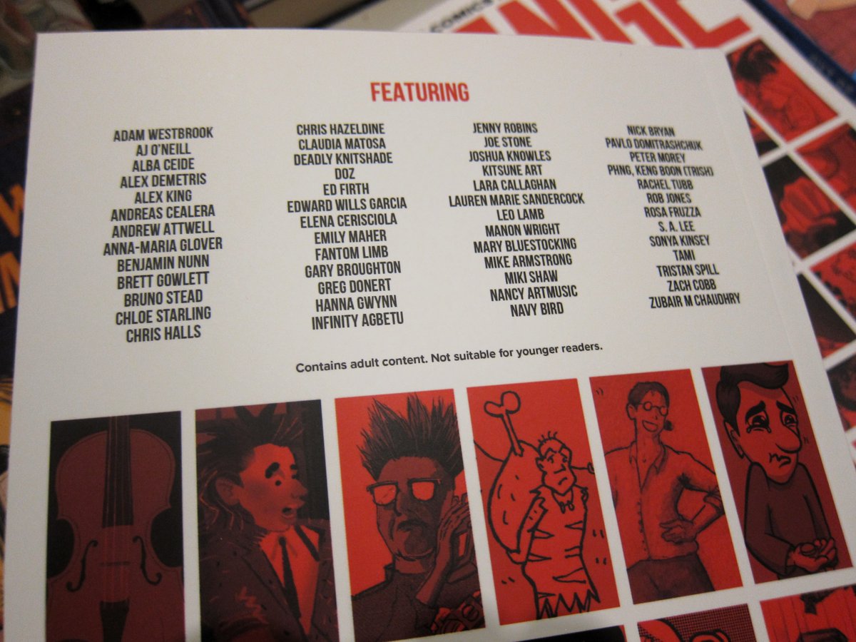 Oh this is exciting This hot @WIP_Comics anthology book is now in stock. Signed by editor & cool creator @joe_stone Look at the line-up! Anyone in the book welcome to pop in to sign them too :) #book #comics #comicbook #smallpress