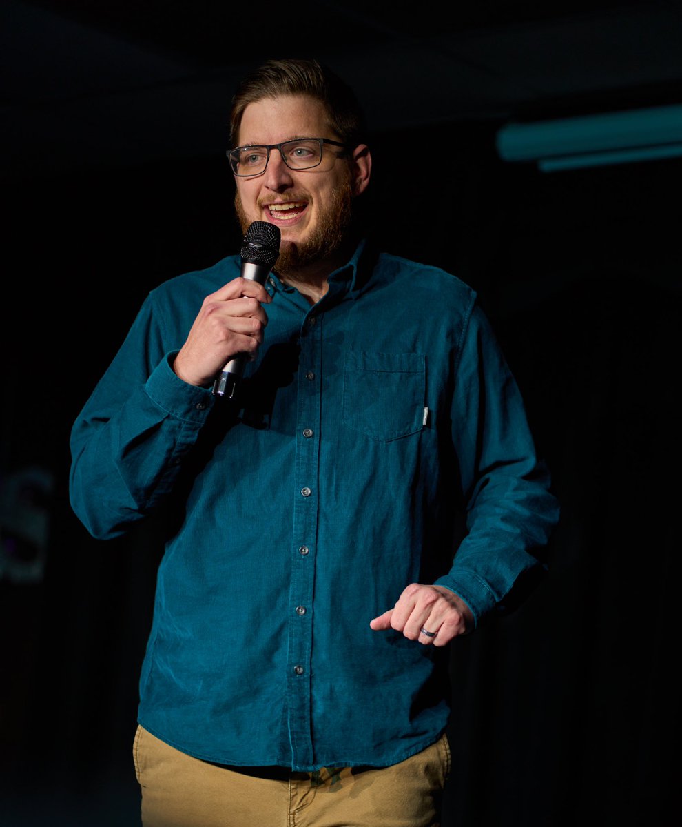 CoreyEasterday's tweet photo. I performed in my very first stand-up comedy show last night! 😂

Our stand-up comedy student showcase @CATCHImprov was off the charts and one of the best experiences I’ve ever had. It was both the culmination and beginning of a lifelong dream.

📸: @This_Is_Visual / @LaughAtNate https://t.co/Nzs5rEVuCM