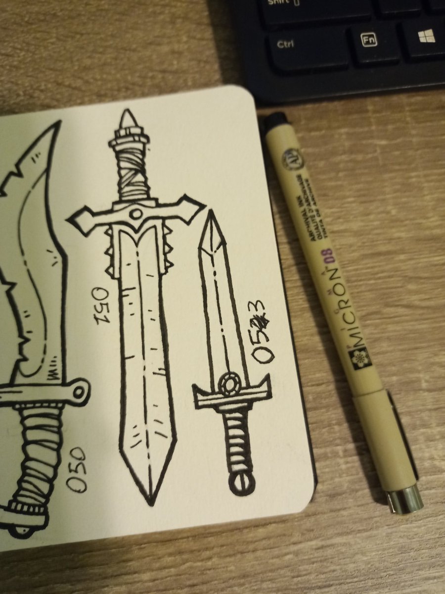 Tiny weapons day 53 #sketchbook