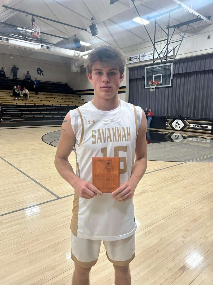 Congrats to Zayden Snapp for his selection to the Savannah Invitational All Tournament Team!