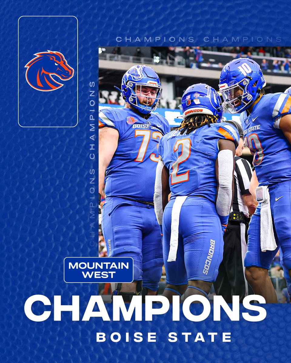 Boise State captures it's FIFTH Mountain West title 👏