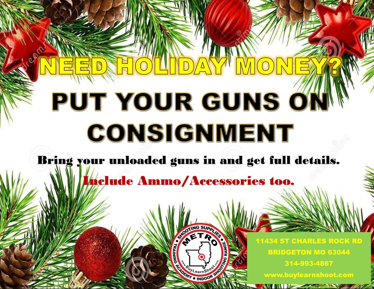 BuyLearnShoot.com
#gunconsignment #stlguns #sellyourguns #holidaymoney #christmasmoney