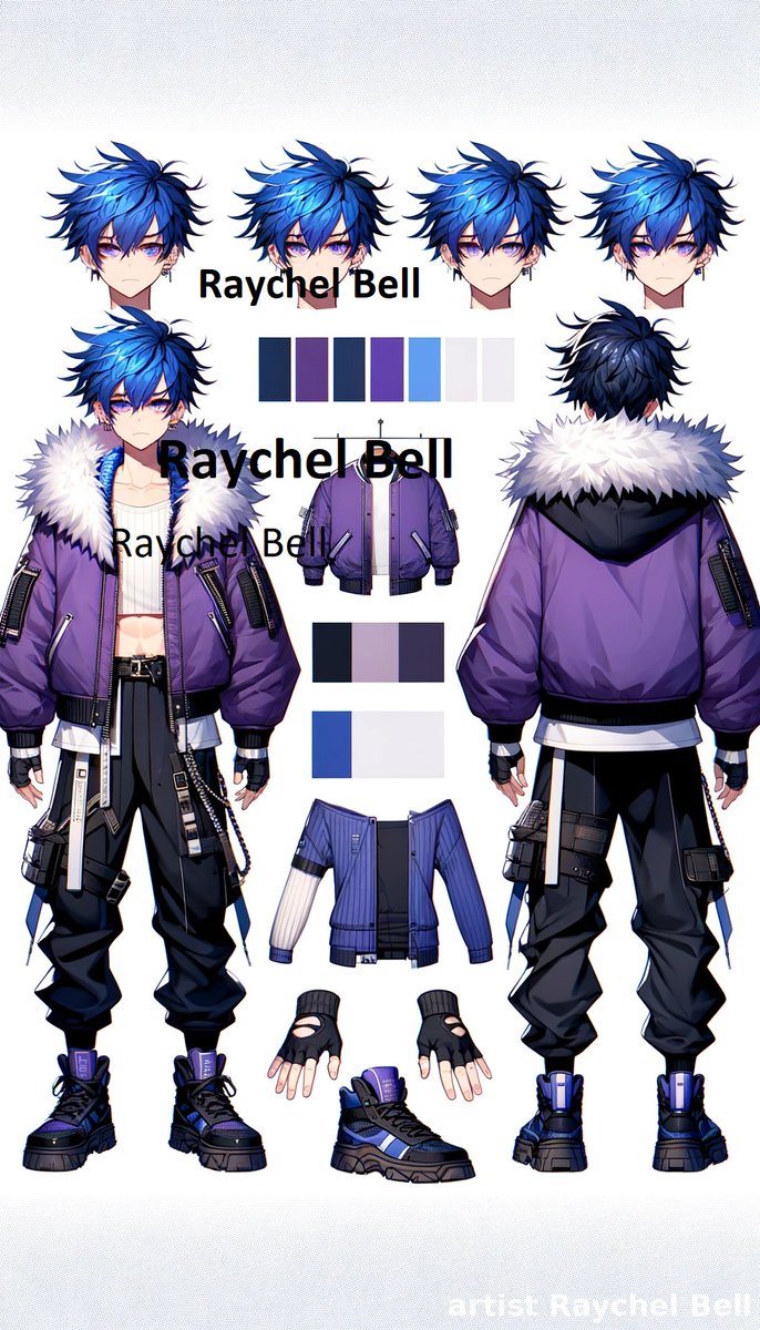 Raychel_Bell's tweet image. Crafting a bespoke reference sheet for my awesome client! 🎨✨ #ArtInProgress #ClientWork