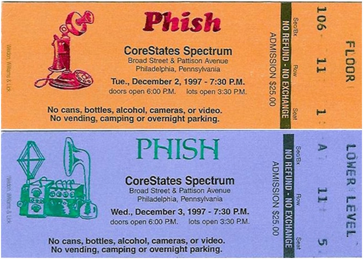 26yrs since #phish 12/2/97-12/3/97 The Spectrum in Philadelphia - their second 2-nighter there (4th and 5th shows of 9 total). Smoking hot back-to-back fall ’97 gigs on a random Tues-Wed.