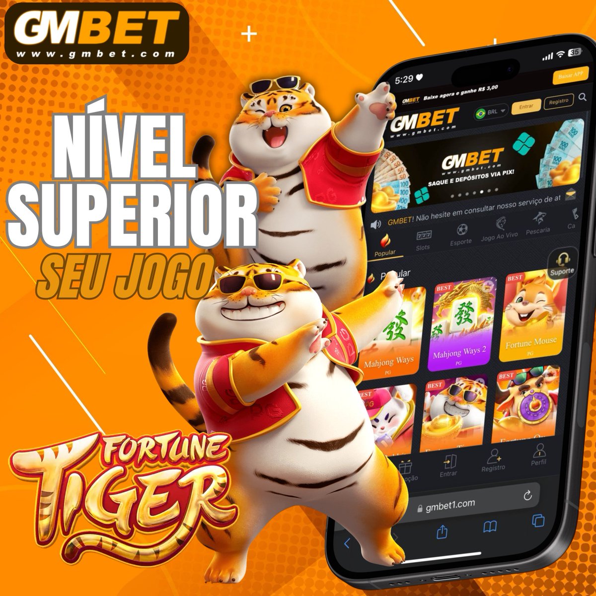 gmbetbrasil's tweet image. 🎲🐯 Libere sua fortuna com o Level Game em Fortune Tiger! Deixe que a antiga mitologia chinesa o guie para riquezas inimagináveis. Está pronto para testar sua sorte? 🎰💰 #LevelGame #FortuneTiger #OnlineGaming #UnleashYourFortune #GMBET #winmetawin