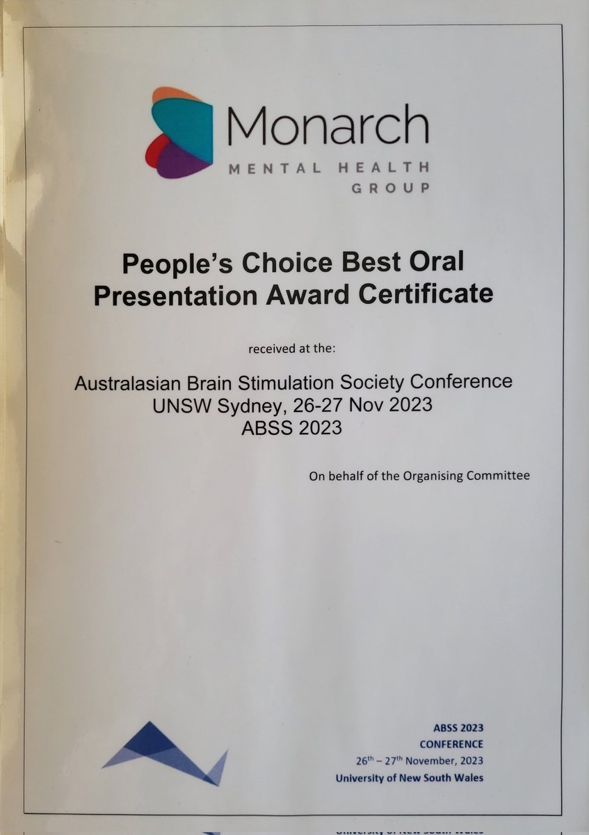 What an inspiring week of conferences ✨️🧠
I had a great time presenting at <a href="/abs_society/">ABSS</a> last weekend on my work investigating the causal neural substrates underlying our internal thought processes, where I was awarded People's Choice  Best Oral Presentation!