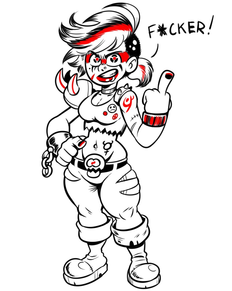 goodbadartist's tweet photo. Bunch of doodles of odd girls https://t.co/xKr6BcO76a