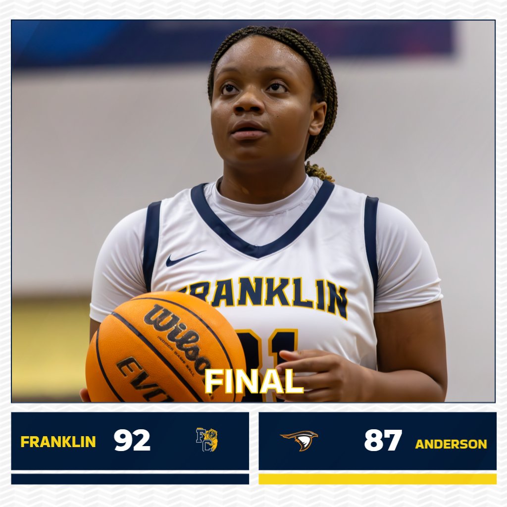 FCGrizAthletics's tweet photo. What a comeback win for @FCGrizWBB!

#TeamGriz erases a 25-point deficit to take their HCAC opener from Anderson, 92-87! 

Payton Seay with a massive 23-point, 12 rebound double-double leads the way &amp; Jordan Coon added 20 points. 

FC hosts #2 Transylvania on Wednesday night. https://t.co/mtpTjAKnpo