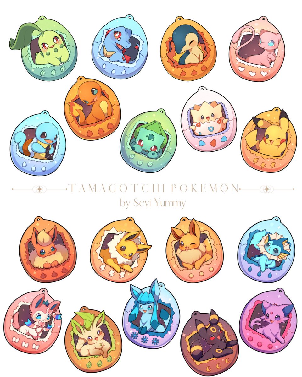 Poke-Tamagotchi! 
Which one is your favorite?