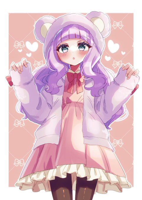 冬仕様のもこもこくまみみエルちゃん(少女の姿)🧸🎀
#precure 