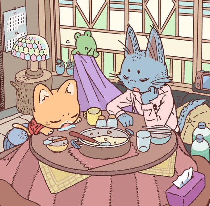「animal ears kotatsu」 illustration images(Latest)