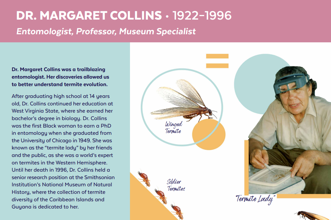FloridaMuseum's tweet photo. Exhibit Spotlight πΌοΈ Black in Natural History Museums Scavenger Hunt
Explore #BlackinNHMs in a FREE exhibit developed in partnership with @BlackInNHMs. Walk our exhibits to discover feature panels of Black scientists & naturalists like Margaret Collins.
π https://t.co/e94z5oNfaS https://t.co/6UfEqdslkR