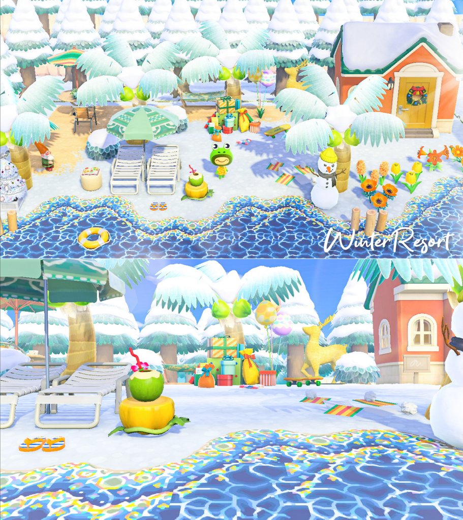 ⛄🌴

#AnimalCrossing #acnh #あつ森 #あつまれどうぶつの森 #ハピパラ