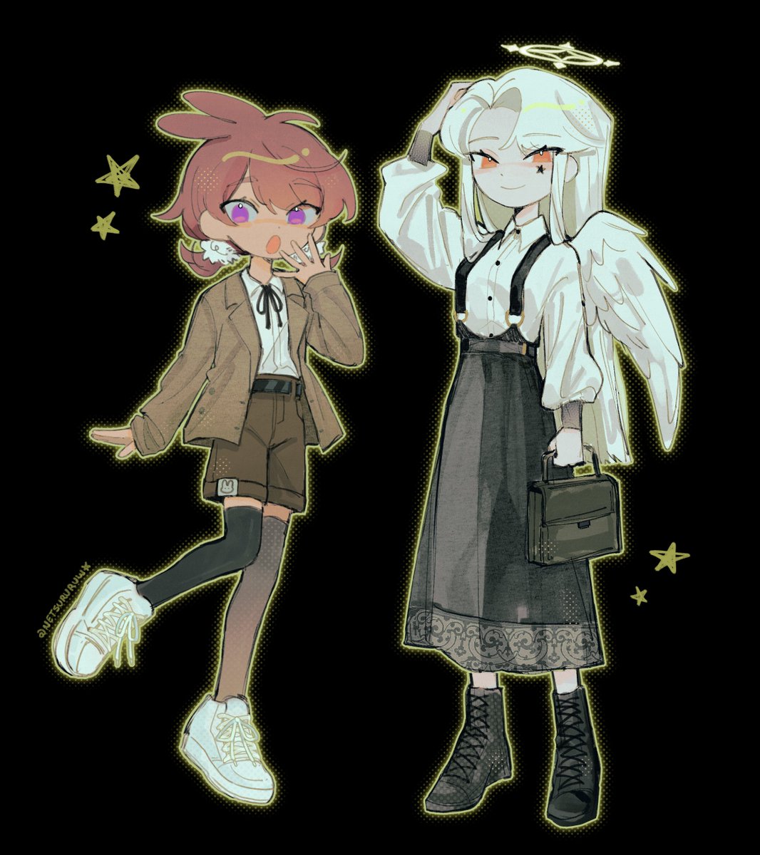 netsururuw's tweet photo. Drew oc outfits 💛 https://t.co/M5pfg7MHa7